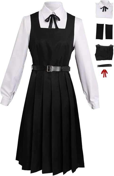 Wolancy Cosplay Costume School Outfit Uniform Dress Shirt Cloak Jacket Skirt Suit Set
