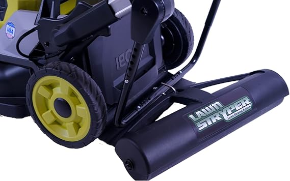 Lawn Stryper- Generation 3 Lawn Striping System/Stripe Your Lawn Like A Ballpark/ONLY Works with RYOBI and Kobalt Battery Powered 20-21 Residential Walk-Behind Lawn Mowers
