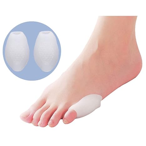 Tailor's Bunion Foot Pain Relief Pad,Soft Silicone Gel Bunionette Toe Pads,Tailor Bunions Toes Cushion Corrector and Protectors for Tailors, Calluses, Blisters, Corns,4 Pair