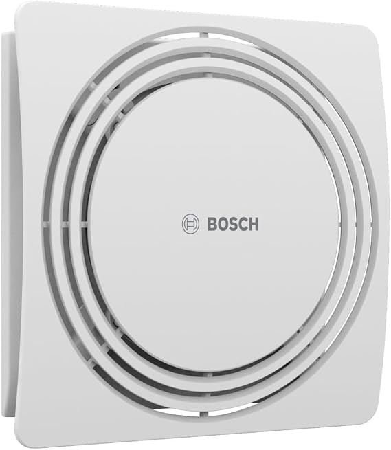 Bosch Fan 1900 DH, Quiet & Powerful Bathroom Fan, 100mm | For Ventilation of Bathroom, Against Moisture and Mould, With Humidity Sensor and Timer