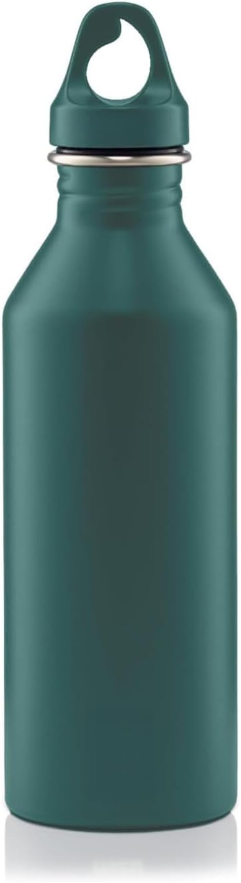 Mizu M8-25 oz. Single Wall Narrow Mouth Stainless Steel Bottle with Loop Cap - Blue Green Tourmaline