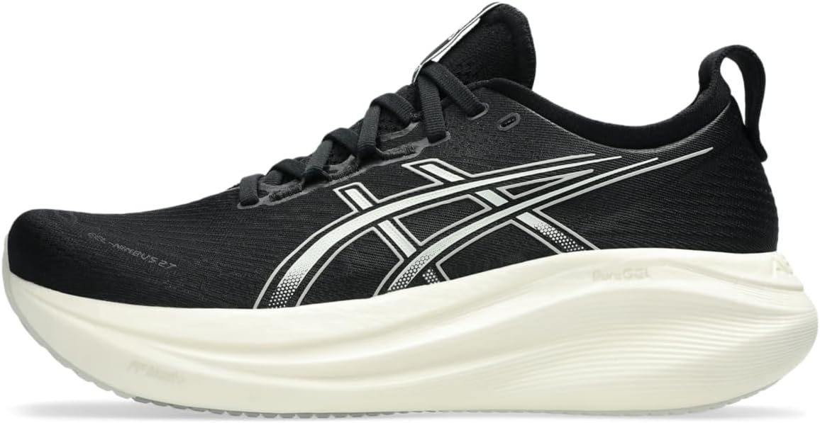 ASICS メンズ Gel-Nimbus 27, ブラック/レイクグレー, 10.5