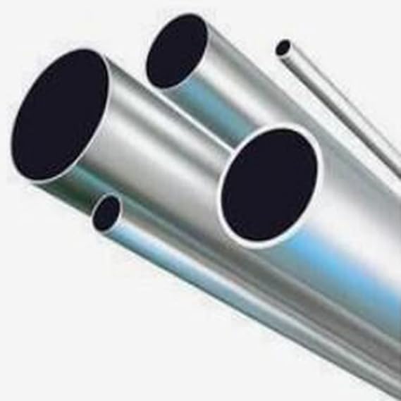 JAXU CWN 'ART 4 Pcs 6063 Aluminum Round Straight Tubes, Outer Diameter 5mm, Inner Diameter 2mm, Length 500mm, Silver, XULVGUAN80
