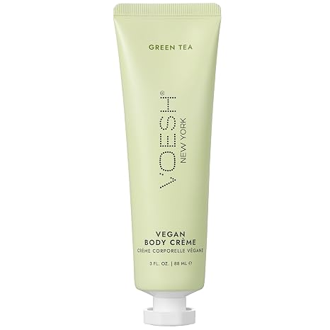 VOESH Vegan Body Creme, Skin Moisturizing Cream - Green Tea, K-Beauty Korean Skincare - 3oz