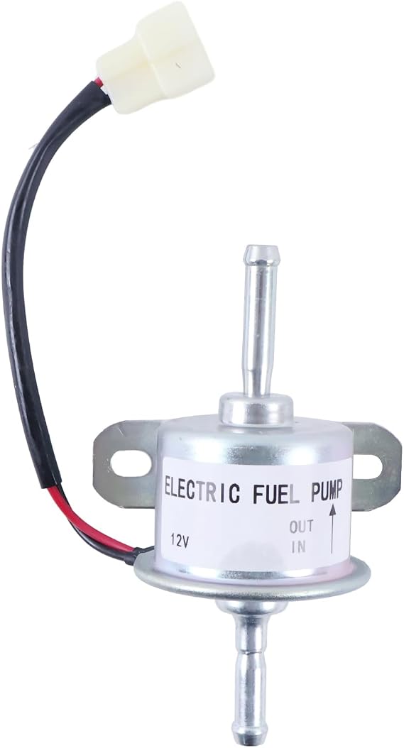 Electric Fuel Pump RC601-51352 RC601-51350 Compatible with Kubota M108 BX2350 BX2360 BX23 BX24 BX22 BX25 BX2660 Tractors ZD18 ZD18F ZD21 ZD21F ZD221 ZD25F ZD28 ZD28F Mowers