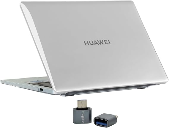 Huawei MateBook 16 ve 16s Kılıf Uyumlu Kristal Parlak Şeffaf Sert Hard Case İnce Hafif Çizilme Koruma 2021-2023 16 inç Şeffaf
