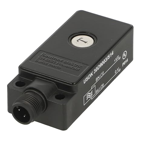 ELECTRIC USDK 30D9003/S14 (10234439), 12-30VDC, 700MM SCANNING Range, EMITTER, IP67, M12 Connector, ULTRASONIC Through Beam Sensor
