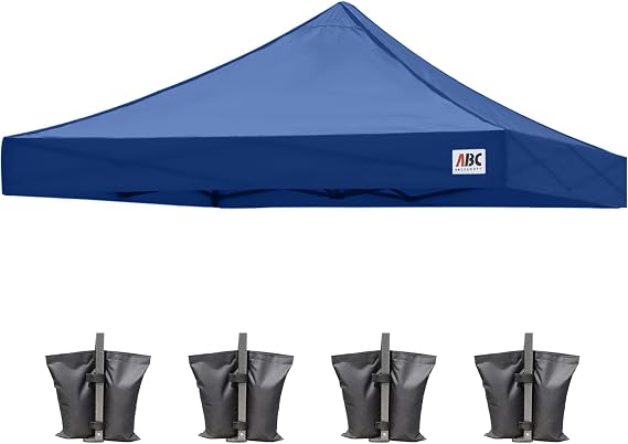 ABCCANOPY Replacement Canopy Top for Pop Up Canopy Tent 10x10 Navy Blue