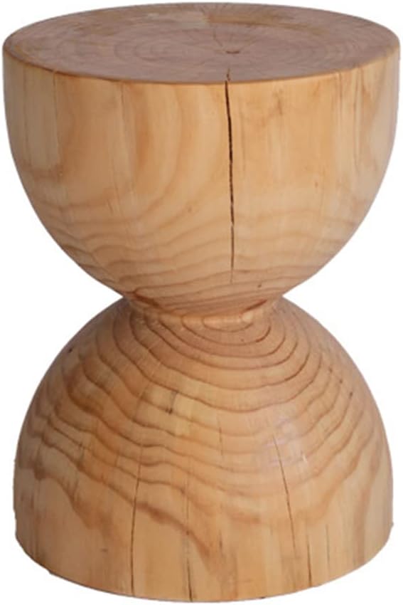 Stool Living Room Home Solid Wood Stool Home Side Several Round Stool Low Stool Log Pier Wabi-sabi B&B Creative Tree Stump Sofa Side Bedside Table Solid Wood, Coffee Table Stool Wood Section A Log