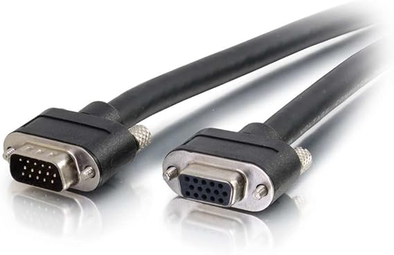 C2G/ Cables To Go Legrand - C2G VGA Video Extension Cable, 25 Foot In-Wall VGA Cable, CMG-Rated VGA Male to Female Extension Cord, 1 Count, C2G 50240