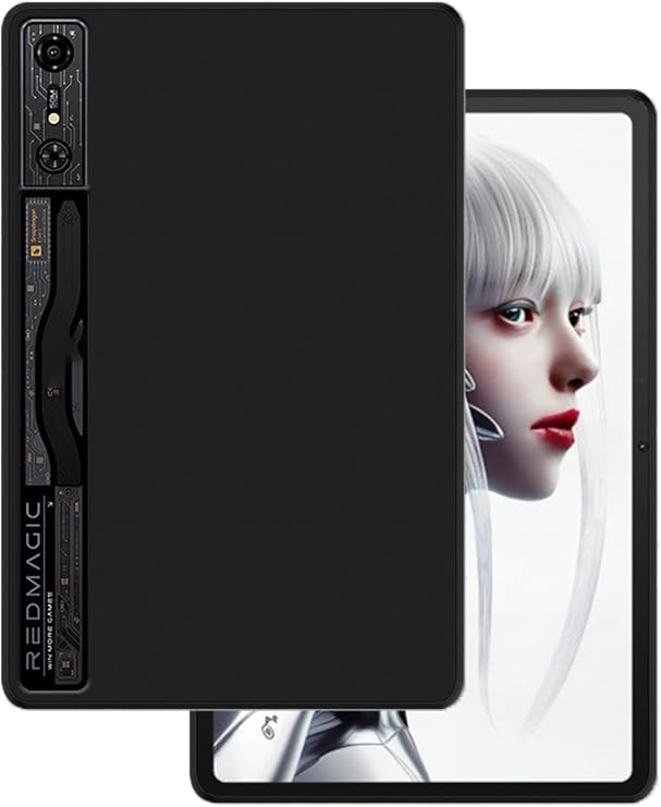 Case for REDMAGIC Nova Gaming Tablet 10.9 inch,NOUKAJU Tablet Protective Cover,Slim Cover,Flexible TPU,Drop-Resistant,Anti-Scratch,Anti-Fingerprint (Black)