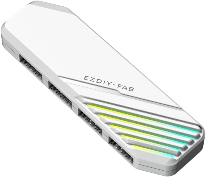 EZDIY-FAB MH01 Internal USB 2.0 9-Pin Hub, 4-Port Header Expansion, White