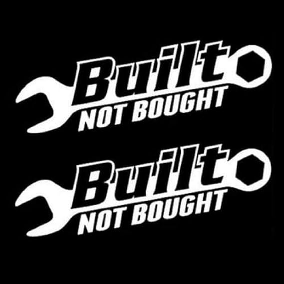 iJDMTOY JDM Euro Cool Built Not Bought Drift Racing Turbo Racer Style Car Window Bumper Vinyl Decal Stickers