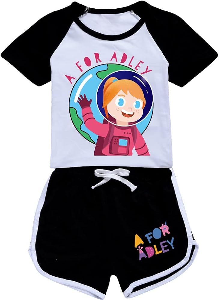 JIAQUN A for Adley Kids T Shirt Shorts Set Boys Girls Sweatshirts A foe Adley Merch Kids Pullover Tracksuit