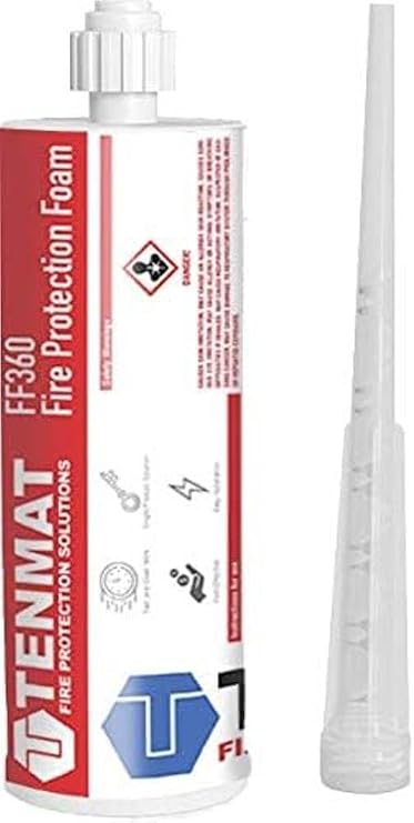 Tenmat FF360 Firestop Fire Protection Foam, Firestop Tested for Through-penetration Applications Up to 2 Hours in Accordance with UL 1479 (ASTM E 814), 120 Minute Protection