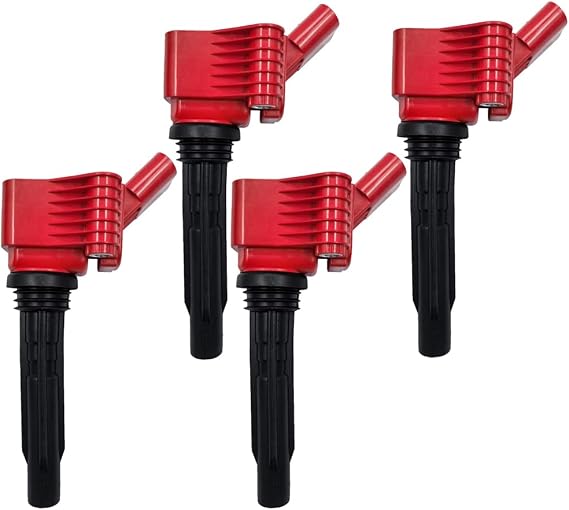 Performance Ignition Coil Packs Set Of 4 Compatible With Audi A3 Q2 VW Polo Golf Jetta UP SAVEIRO VIRTUS ARONA ATECA IBIZA LEON TARRACO 1.4T 1.6 1.6 EA211 Base Version For UF717 Uf718 UF779