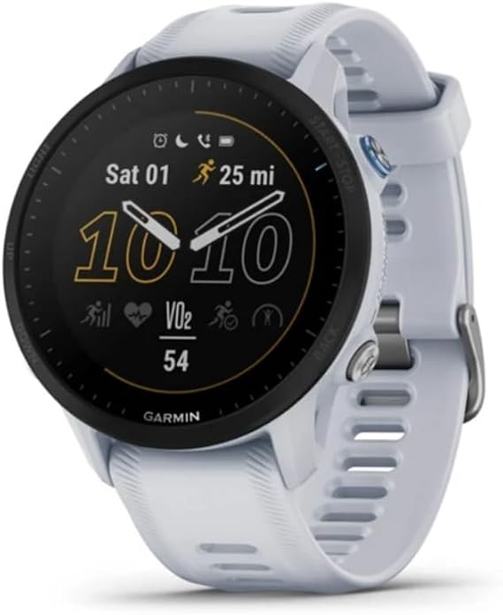 Garmin Forerunner 955, GPS Running Smartwatch, 46mm, Whitestone