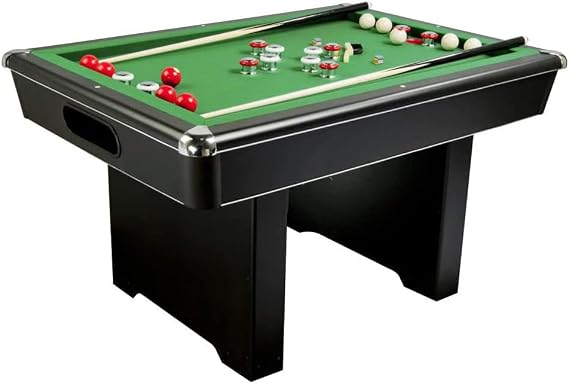 Carmelli NG2404PG Renegade Slate Bumper Pool Table with Fast Action Rubber Bumpers and Internal Carpeted Ball Return