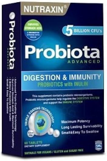 Nutraxin Probiota Advanced, 60 Tablet, Probiyotik Mikroorganizma İçeren