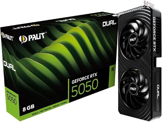Palit RTX5050 DUAL 8GB 128Bit GDDR6 Ekran Kartı NE65050019P1-GB2070D