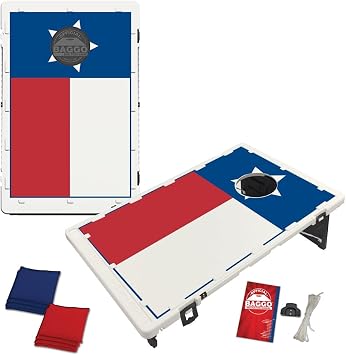 Texas Flag Baggo Bean Bag Toss Portable Cornhole Game