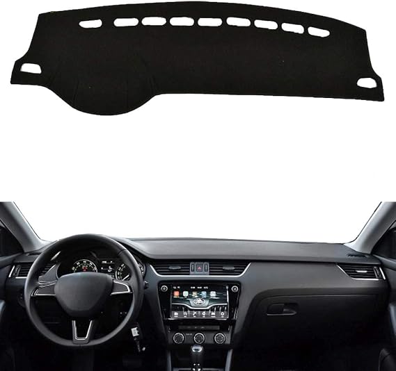 Car Auto Dashboard Cover for Skoda Octavia MK3 A7 2013 2014 2015 2016 2017 2018 Left Hand Drive Dashmat Pad Carpet Dash Mat