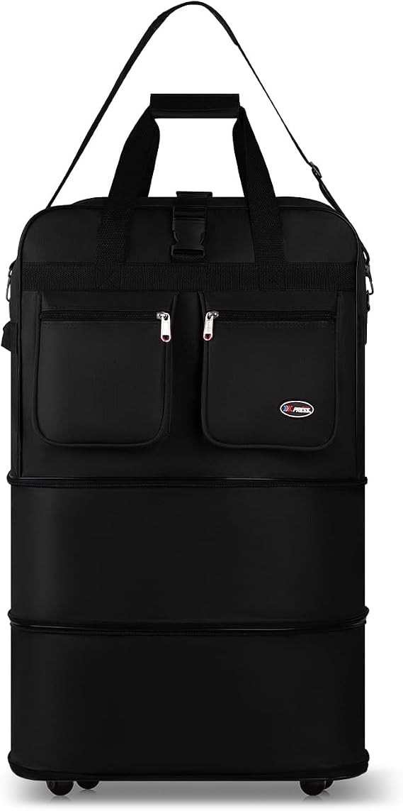 30'' Expandable Rolling Duffel Bag Suitcases w/Wheels,Foldable Luggage Bag
