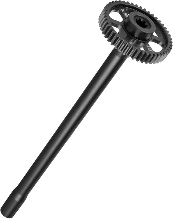 RC 45T Spur Gear Slipper Clutch/Center Slider Driveshaft Upgrades Part for 1/16 Mini Maxx 4WD RTR Brushless Monster Truck (#107154-1),#45 Steel Transmission Gears Spur Gear,Black