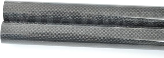 Carbon Fiber Tube 3K OD 10mm 11 12mm 13 14mm 15mm 16mm 17 18mm 19mm 20mm X 1000mm Length 100% full carbon composite material/Pipes. RC Plane/RC DIY WHABEST (1pc 10 * 6 * 1000mm Glossy)