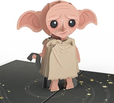Lovepop Happy Birthday Pop-Up Card for Her and Him- 3D Harry Potter Birthday Greeting Cards for Boys, Girls, Men, Women - Sending Magic - 5 x 7 Dobby Card - Blank Note Card & Envelope Included