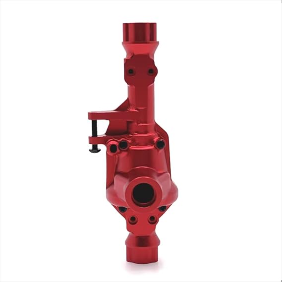Parts For WLtoys 104006 104010 104020 104026 Metal Front Axle Shell Chassis Reinforcement RC Car Upgrade Spare Parts(Red)
