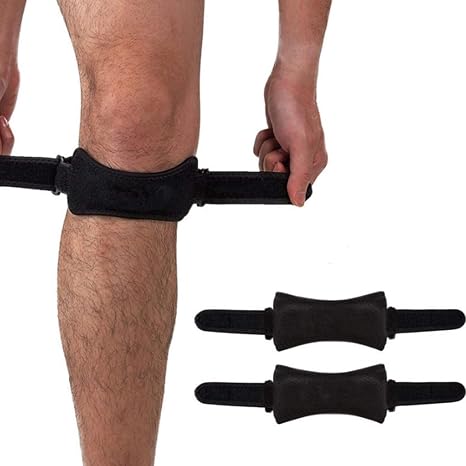 IT Band Strap Adjustable Iliotibial Band Knee IT Band Strap Breathable Patellar Tendonitis and Stabilizer Brace for Men and Women Knee Pain Relief Support Brace For Hiking,Jumpers Knee, Tendonitis