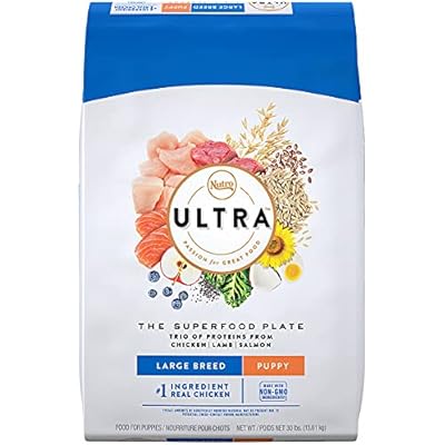 Nutro Ultra Large Breed Puppy High Protein Natural Dry Dog Food with a Trio of Proteins from Chicken, Lamb and Salmon, 30 lb. Bag