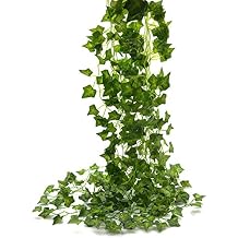 Beebel Ivy Garland 85Ft 12 Strands Artificial Fake Ivy Leaves Greenery Leaves Hanging Vines Plant Leave Garland Home Garden Poison Vine Costume