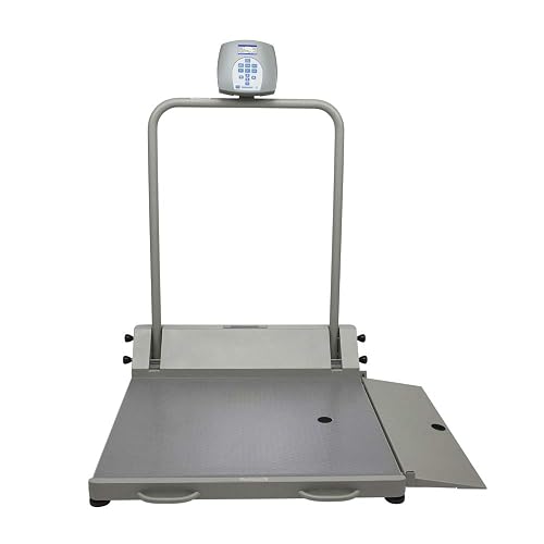 Health o meter 2600KL Digital Wheelchair Scale - 1000 lb Capacity with Dual Ramps