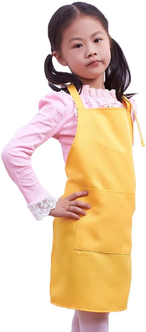 Kids Painting Artist Aprons Children Kitchen Chef Apron with Pockets
