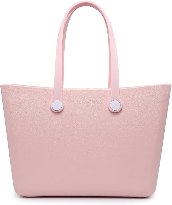 CARRIE Large Rubber Beach Bag Lightweight Waterproof Washable Durable Travel Tote for Boat Pool Sports Gym