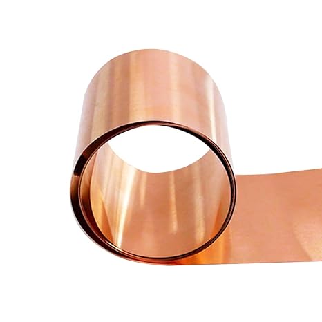 Ququyi Copper Metal Foil Roll 0.05mm 50mm 1000mm Copper Sheet Copper Strip