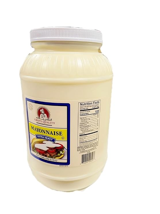 IEATWORLD Chef's Quality Extra Heavy Mayonnaise 1 Gallon 128 Oz (1, Unit)