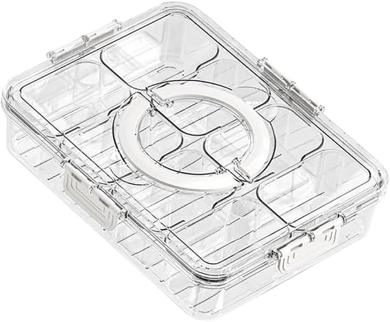 Airtight Storage Containers, Clear Octagon with Airtight Lid, Airtight Container, Snack Box Container, Divided Serving Tray, Storage Case, Container, Rice, Freezer, Vacuum Storage Container