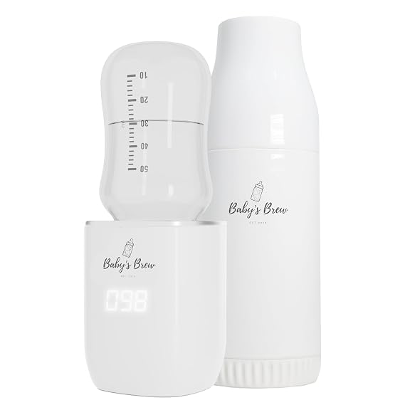 Baby's Brew Portable Bottle Warmer and Formula Dispenser Set, Travel