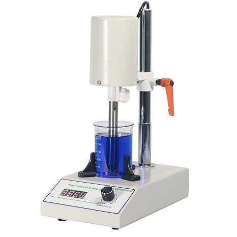 High Speed Homogenizer Adjustable FSH-2B Lab Disperser Emulsifier 5~1400ml 6000~22000rpm w/ 2 Working Heads (110V)