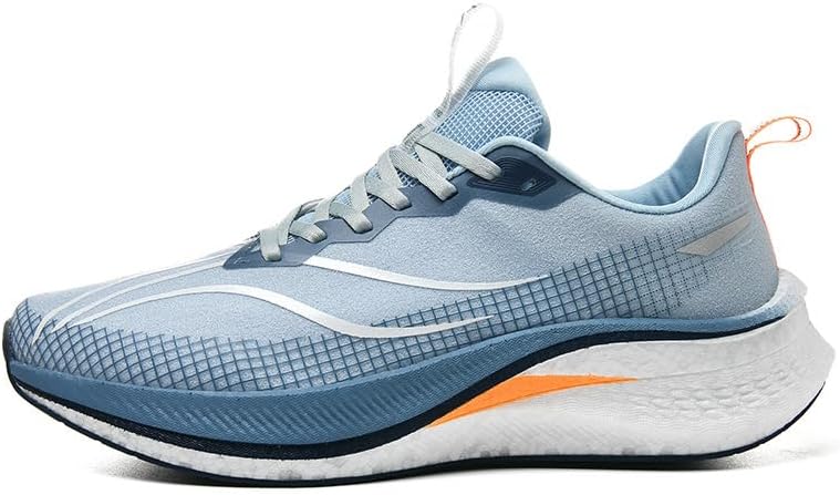 Men's Carbon Plate Running Shoes Lightweight Cushion Road Racing Sneakers Non-Slip Shock-Absorbing Trainers