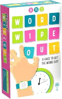 Word Wipeout: Easy to Learn Family Games for 2 to 6 Players | Fast-Paced Spelling Word Game for Family Game Nights | Fun Game for Adults & Kids 8 Years and up