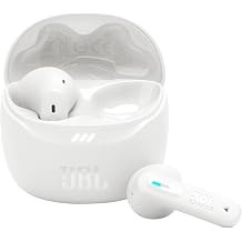 JBL Tune Flex 2, Wireless Noise Cancelling Bluetooth Earbuds with 48h Playtime, IP54 Water and Dust Resistant, Multi-Point Connection, Ergonomic Design, Open-Back Stick Design, White
