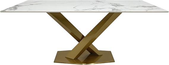 Neos Modern Furniture Dining Table, White