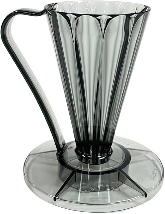 CAFEC Pour-Over Flower Dripper DEEP 27 Black | FDD-27CB