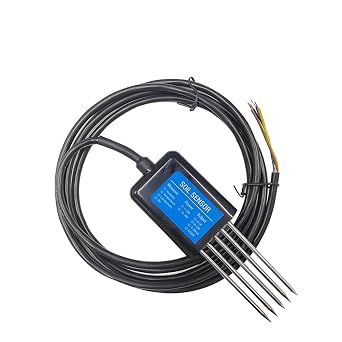 RS486 Output Soil Temperature Humidity Moisture PH Nitrogen Phosphorus Potassium Sensor