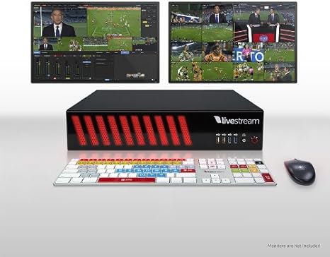 Livestream Studio HD51 - 5x HDMI/HD-SDI Inputs, 4x Simultaneous Recording, Live HD Streaming, Black
