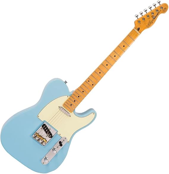 Vintage V75 Reissued Guitar - Laguna Blue